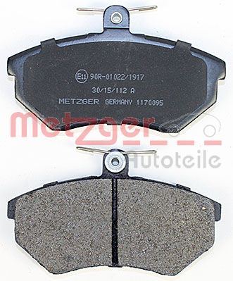 METZGER 1170095 Bremsbelagsatz, Scheibenbremse